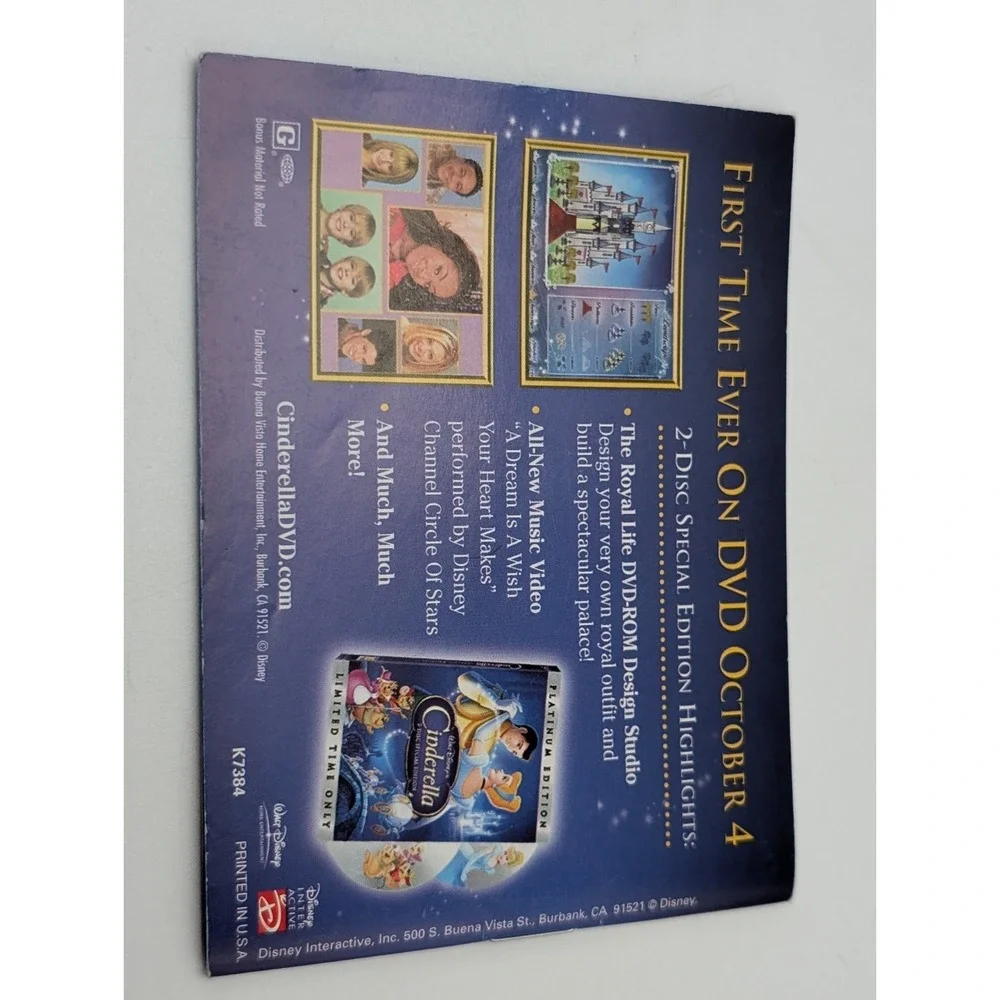 Nintendo Game Boy Advance Disney's Cinderella Magical Dreams W/ Manual